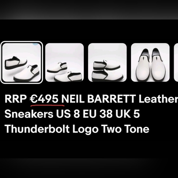 ❗️NEIL BARRETT SNEAKERS  ❗️ UNISEX ❗️ - Picture 11 of 16